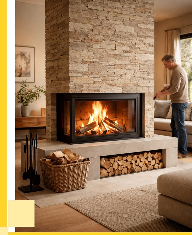 Дровяной камин под ключ в Кропоткине от 217180 р. | ЭриданКрп