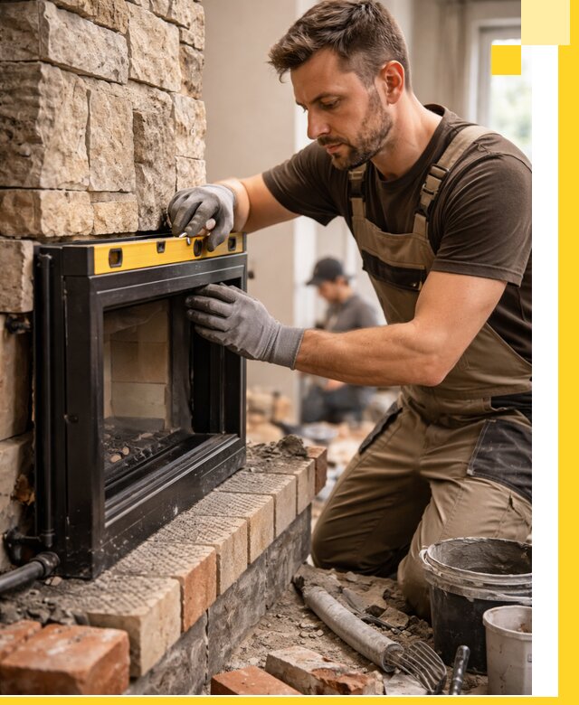 Дровяные камины под ключ в Кропоткине: монтаж, обустройство