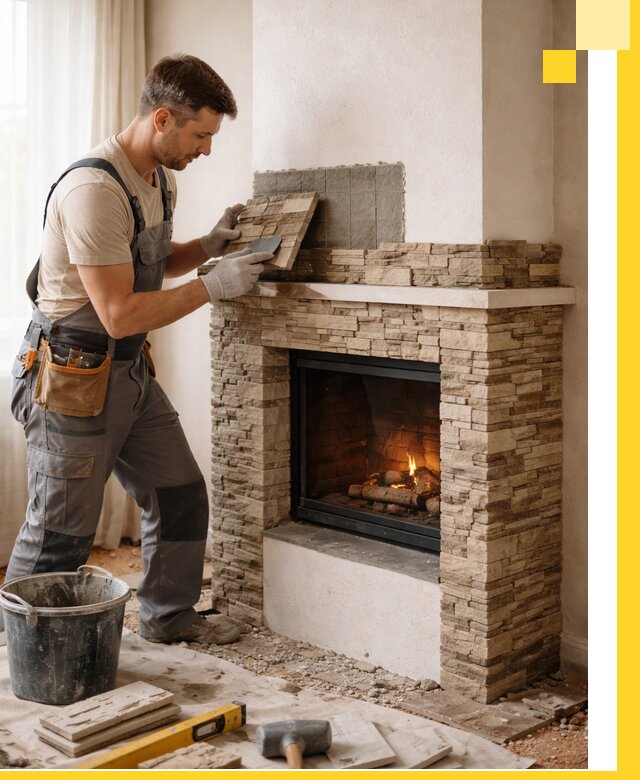 Изготовление и монтаж каминов для дома под ключ в Кропоткине