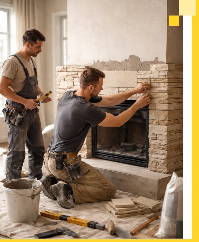 Установка и монтаж каминов для загородного дома в Кропоткине