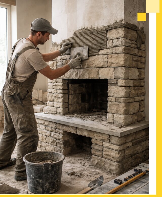 Строительство каминов под ключ в Кропоткине от проектирования до монтажа