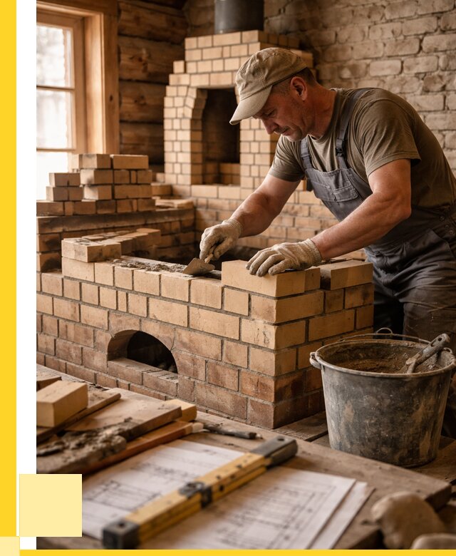 Кладка печей из кирпича в Кропоткине цены от 32577 р. - ЭриданКрп