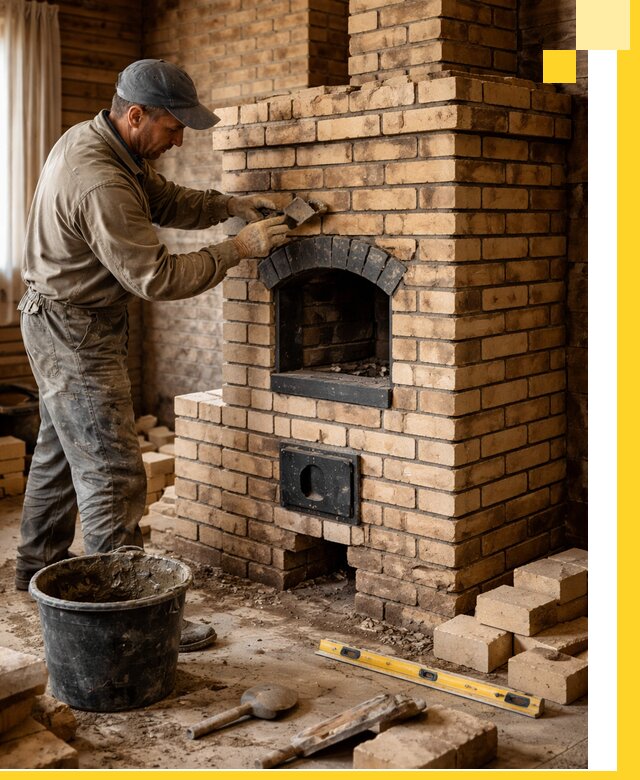 Кирпичные печи под ключ в Кропоткине: проектирование и кладка