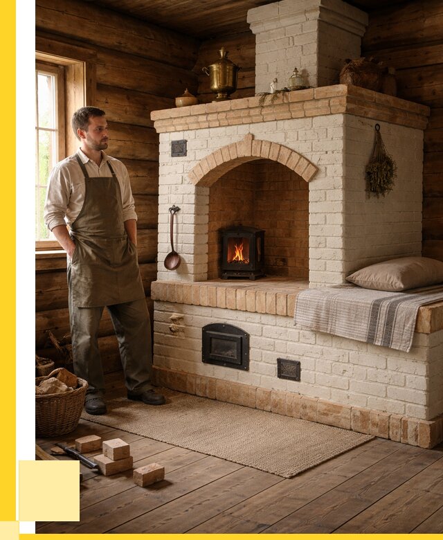 Русские печи с лежанкой под ключ в Кропоткине от 162885 р. ЭриданКрп