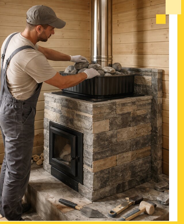 Печи для парной в Кропоткине, производство, монтаж и обслуживание