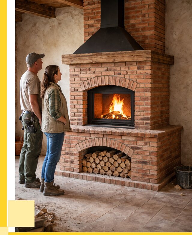 Печи камины из кирпича в Кропоткине от 130308 р. | ЭриданКрп