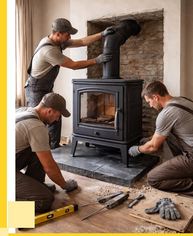 Монтаж печи камина в частном доме в Кропоткине от 27148 р. | ЭриданКрп