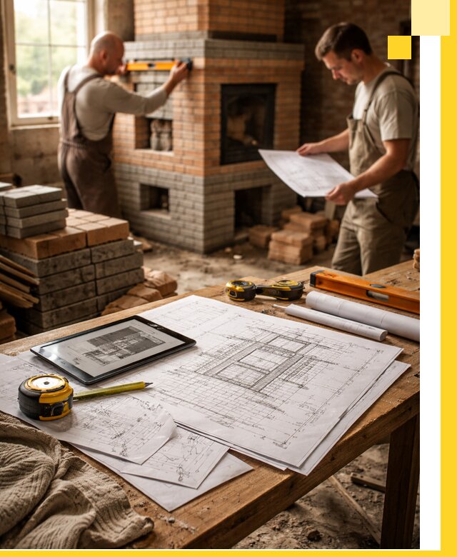 Проекты печей и каминов с индивидуальным дизайном в Кропоткине