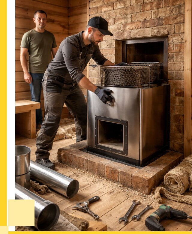 Монтаж банных печей под ключ в Кропоткине от 19546 р., ЭриданКрп