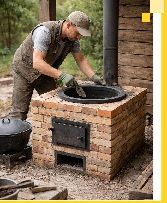 Изготовление и установка печей для казана в Кропоткине под ключ