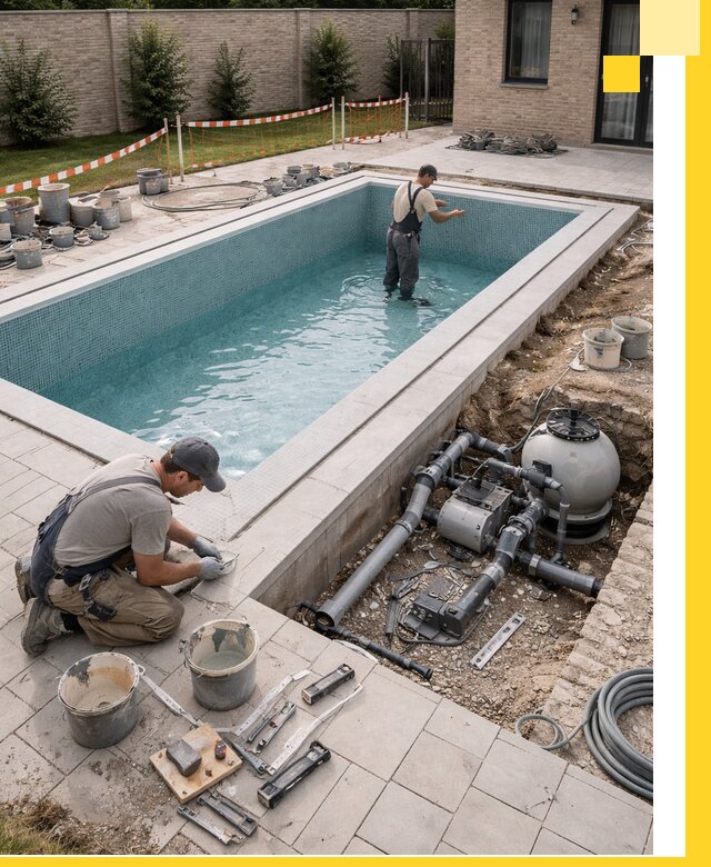 Строительство бассейнов под ключ в Кропоткине: проекты и монтаж