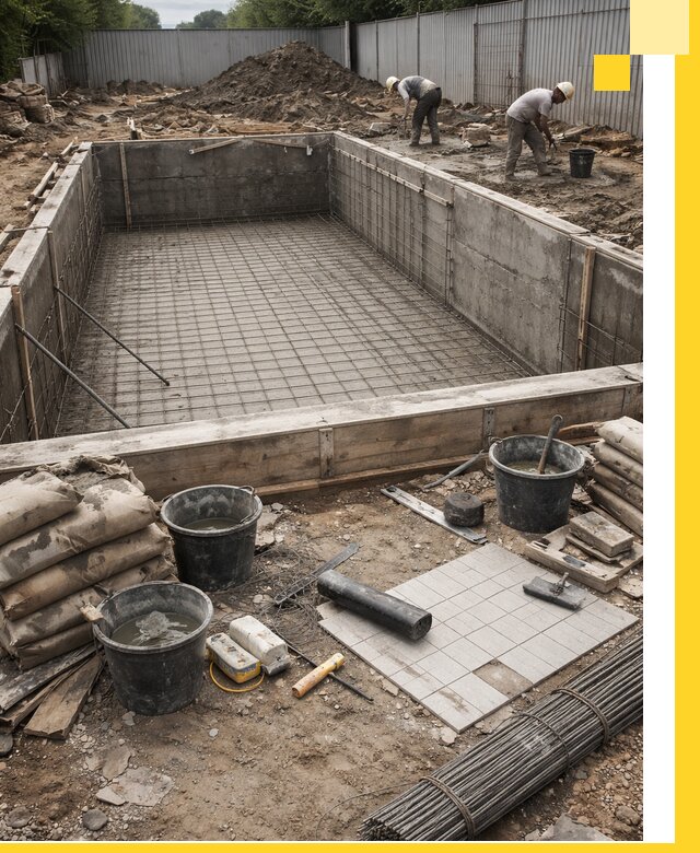 Строительство бассейнов под ключ в Кропоткине, дизайн и монтаж