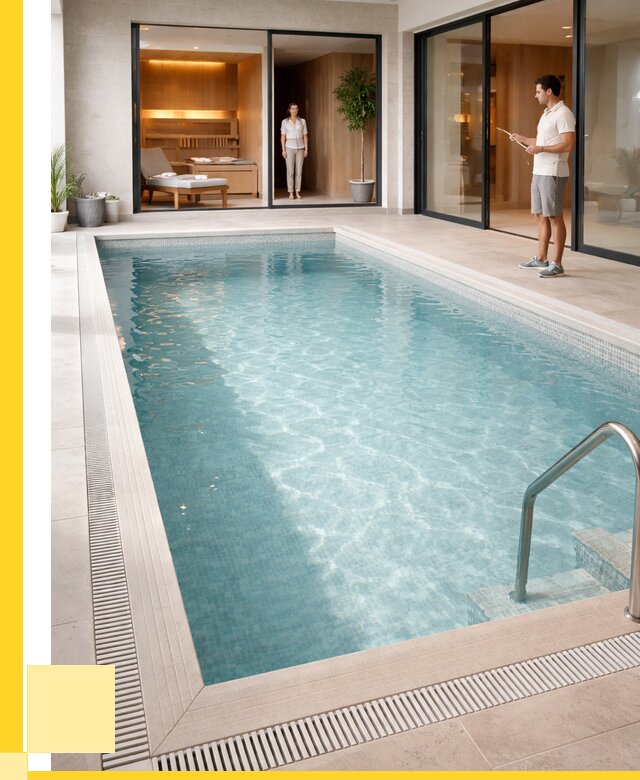 Отделка бассейна пленкой ПВХ в Кропоткине от 3801 р. - ЭриданКрп