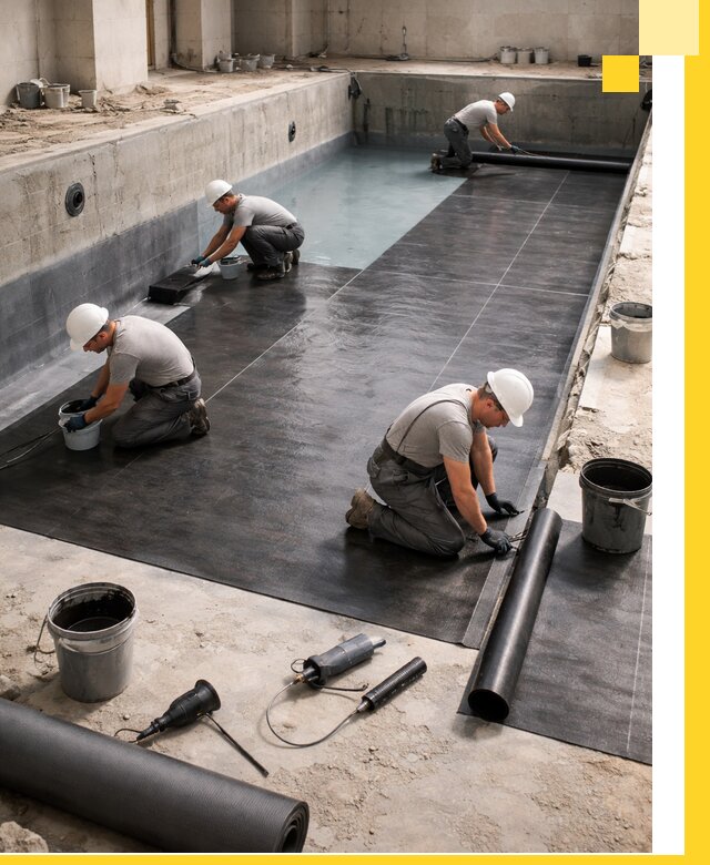 Профессиональная гидроизоляция бассейнов и чаш в Кропоткине под ключ