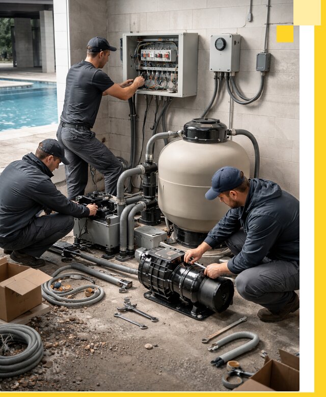 Профессиональный монтаж оборудования для бассейнов в Кропоткине