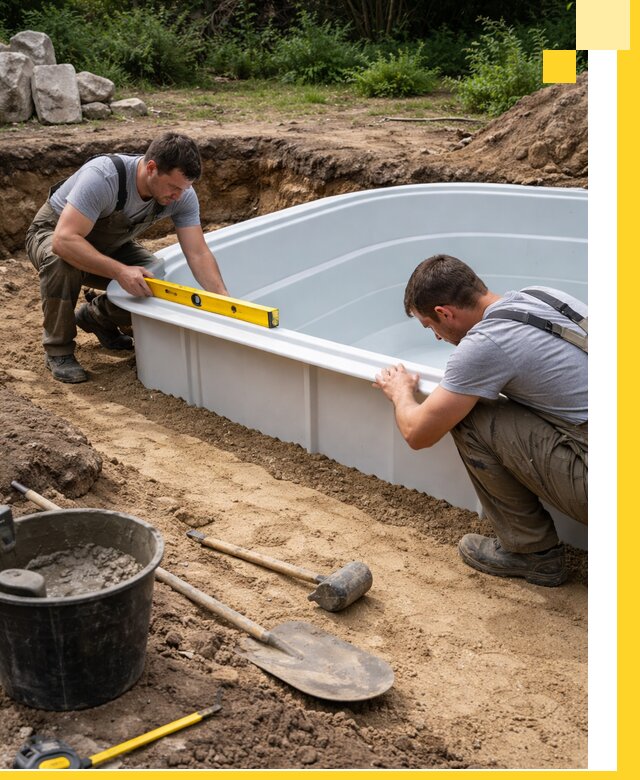 Производство и установка пластиковых бассейнов в Кропоткине под ключ