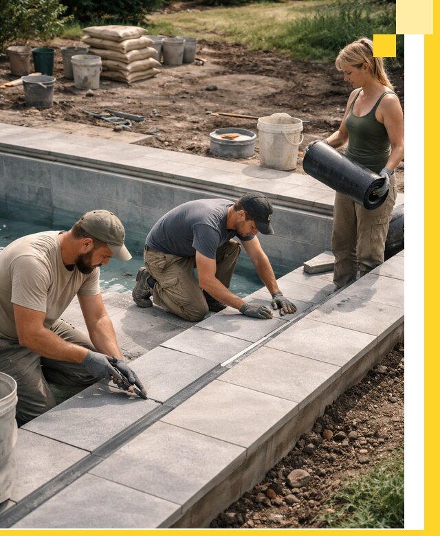 Строительство и монтаж уличных бассейнов под ключ в Кропоткине