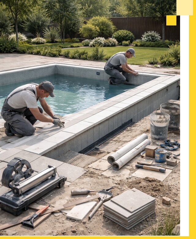 Строительство открытых бассейнов под ключ в Кропоткине профессионально