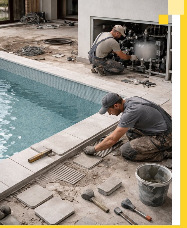 Строительство и монтаж бассейнов в коттедже в Кропоткине