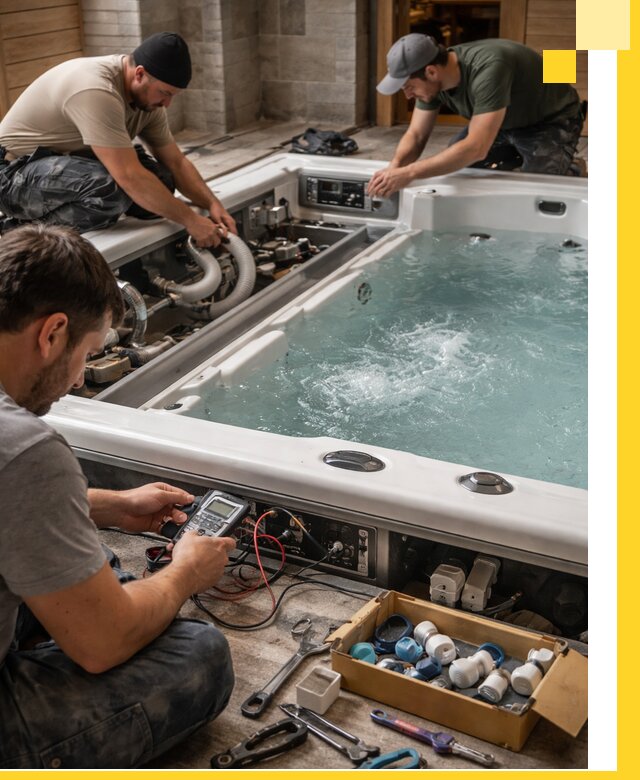 Гидромассажные бассейны под ключ в Кропоткине, дизайн и монтаж