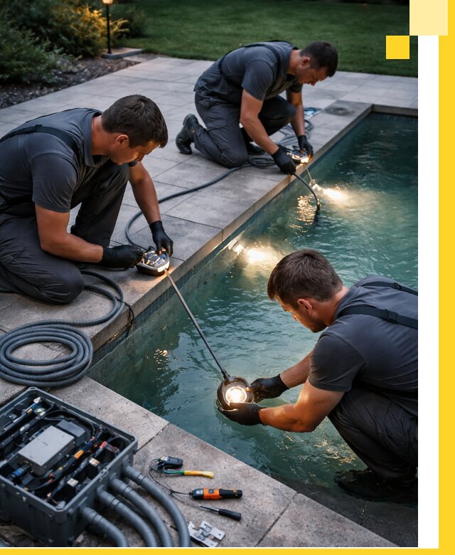 Профессиональное освещение бассейнов в Кропоткине: дизайн и монтаж