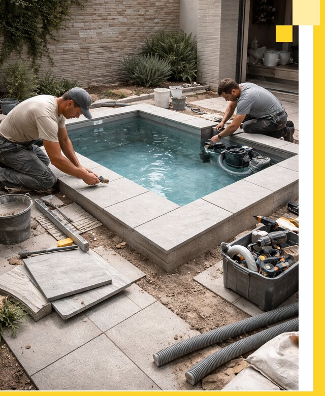 Мини бассейны под ключ в Кропоткине, дизайн и установка