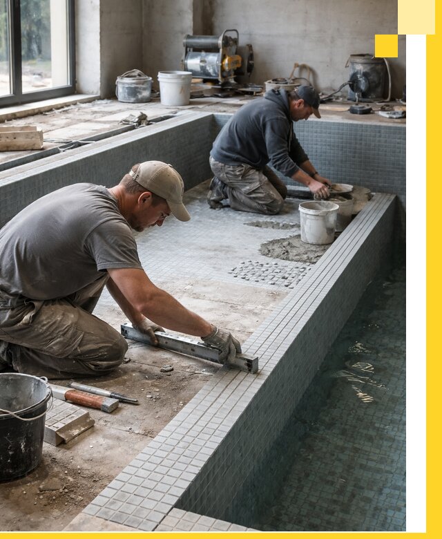 Строительство бассейна в частном доме в Кропоткине под ключ