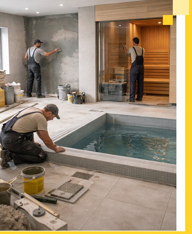 Проектирование и строительство сауны с бассейном в Кропоткине