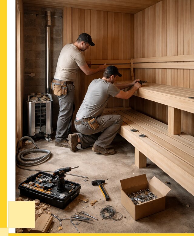 Монтаж саун под ключ в Кропоткине от 130308 р. | ЭриданКрп