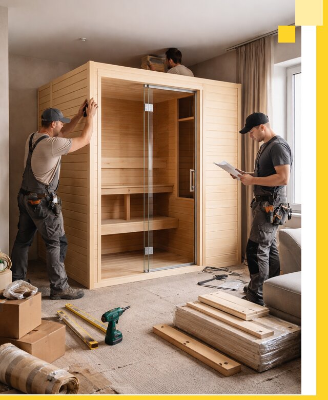 Установка и благоустройство саун в квартире в Кропоткине