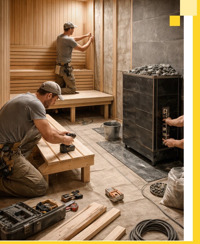 Дизайн и строительство интерьерных саун под ключ в Кропоткине