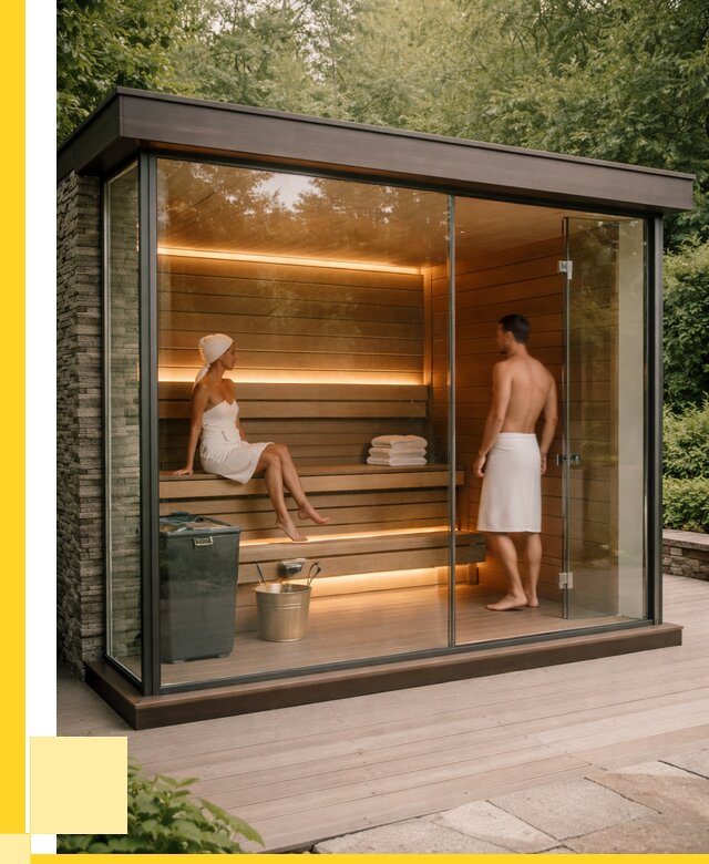 Сауна стеклянная и двери для сауны в Кропоткине от 271475 р. | ЭриданКрп