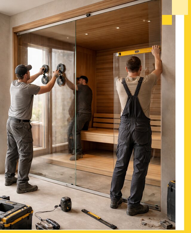 Производство и монтаж стеклянных саун под ключ в Кропоткине