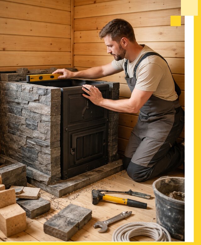 Производство и установка печей для саун под ключ в Кропоткине