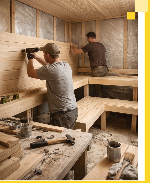 Профессиональная отделка бань и саун под ключ в Кропоткине