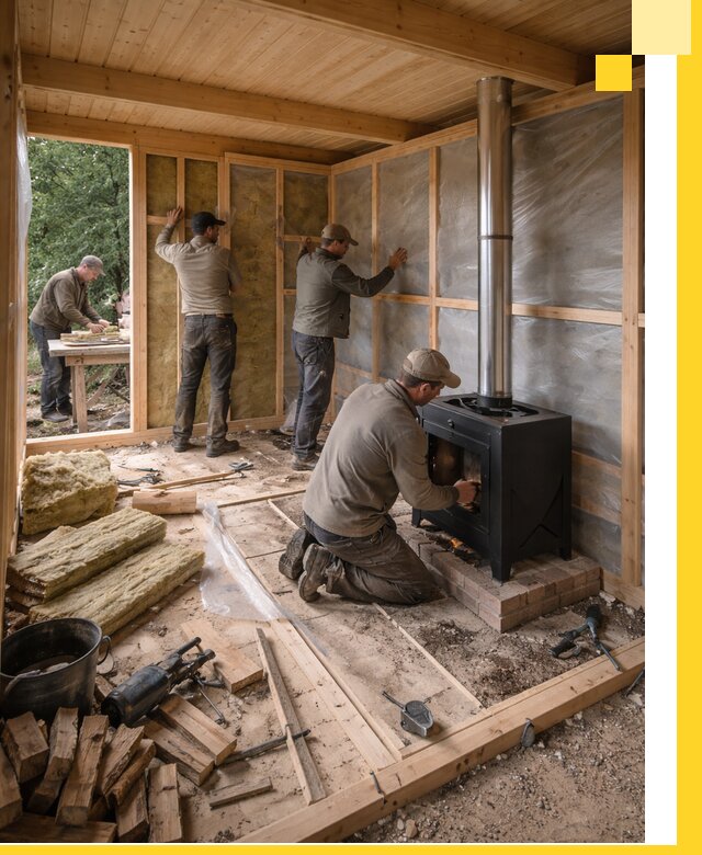 Профессиональный монтаж бань под ключ в Кропоткине для дома