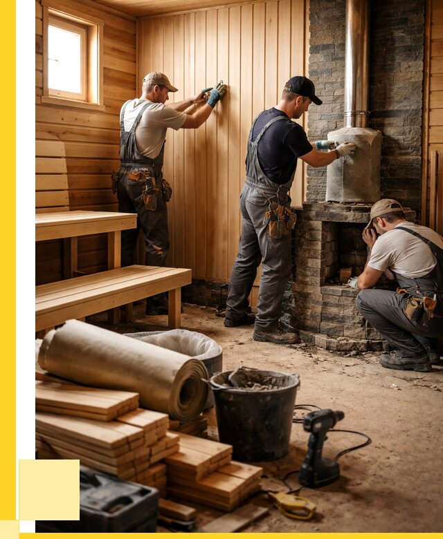 Ремонт бань под ключ в Кропоткине от 48866 р. | ЭриданКрп