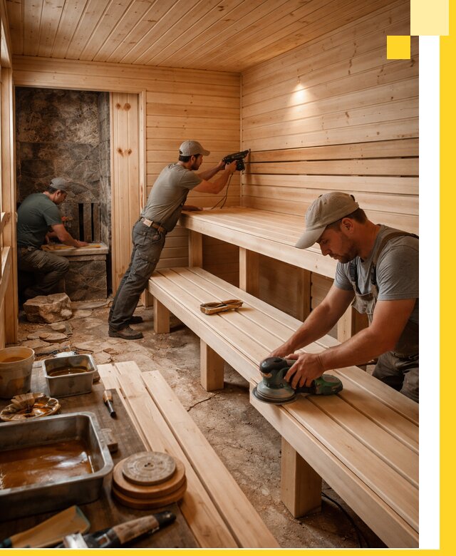 Профессиональная отделка бань в Кропоткине под ключ, с гарантией