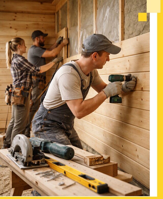 Обшивка бань под ключ в Кропоткине: отделка стен и потолков