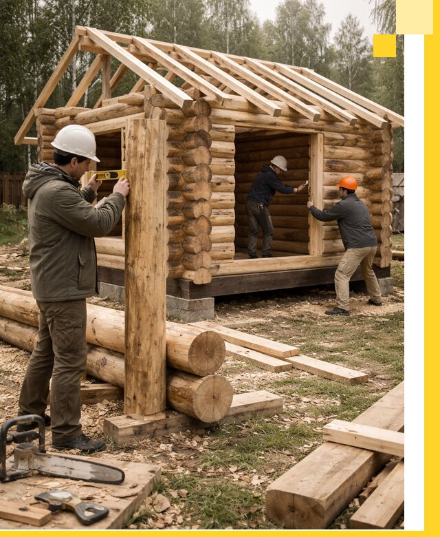 Строительство бань для дачи под ключ в Кропоткине с доставкой и монтажом