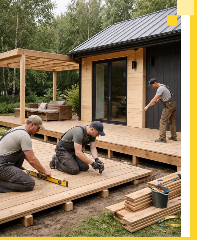 Строительство бань с террасой и бассейном под ключ в Кропоткине