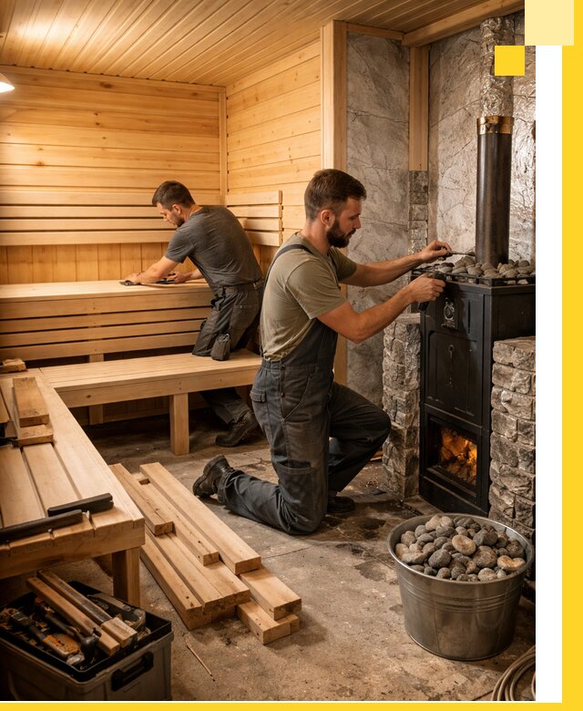 Дизайн и строительство интерьеров бань под ключ в Кропоткине