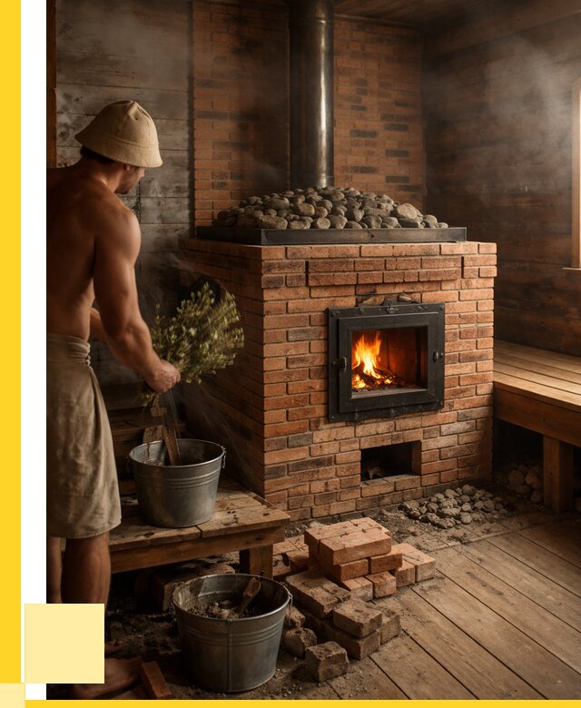 Кирпичные банные печи в Кропоткине от 97731 р. | ЭриданКрп