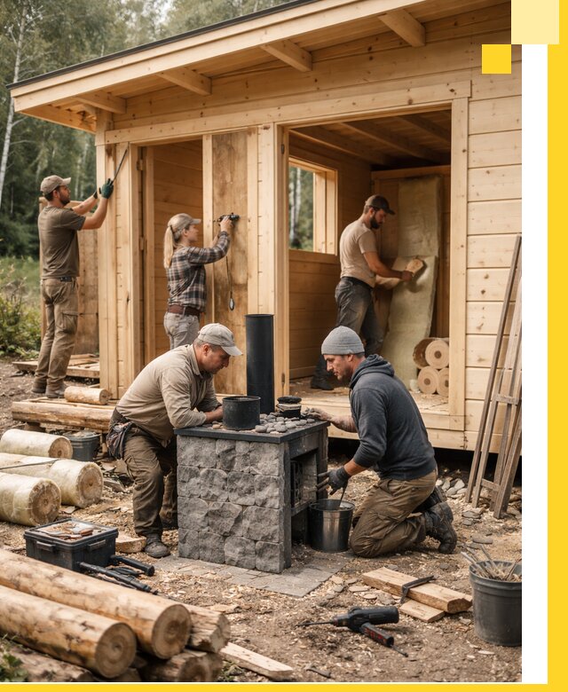 Купить баню под ключ в Кропоткине строительство монтаж отделка