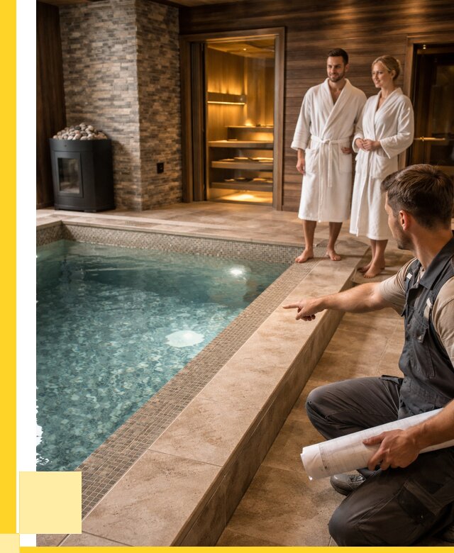 Проект бани с бассейном под ключ в Кропоткине от 70584 р. | ЭриданКрп