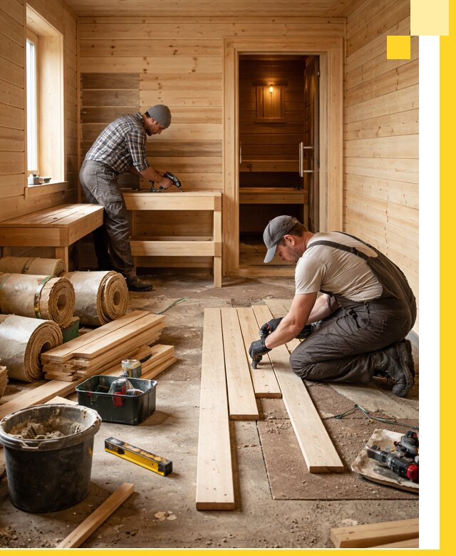 Индивидуальный проект бани с комнатой отдыха под ключ в Кропоткине