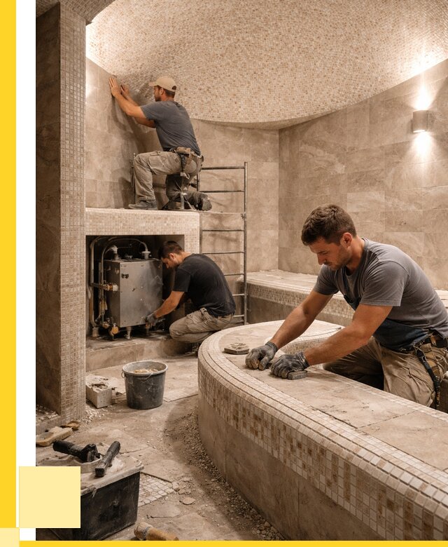 Монтаж хамамов под ключ в Кропоткине от 271475 р. ЭриданКрп