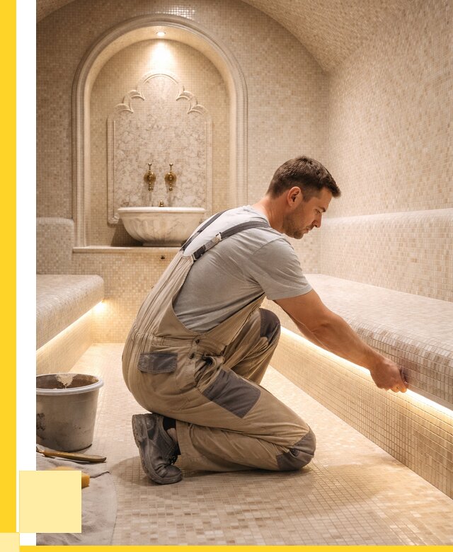 Отделка хамамов под ключ в Кропоткине от 5972 р. | ЭриданКрп