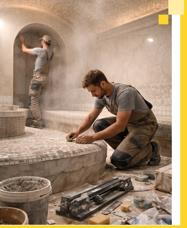 Профессиональный дизайн хамама и SPA под ключ в Кропоткине