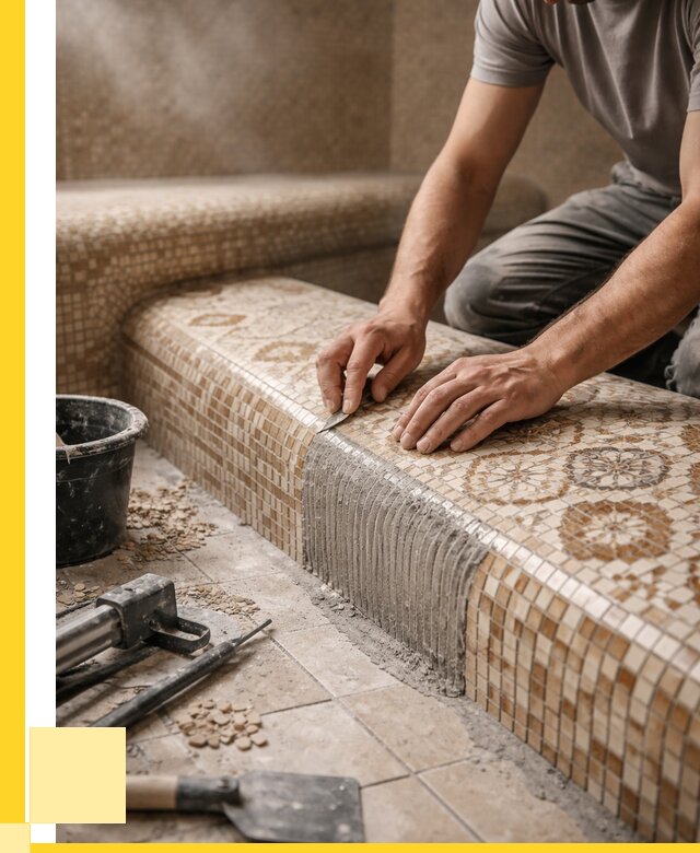 Плитка для хамама под ключ в Кропоткине от 3801 р. | ЭриданКрп